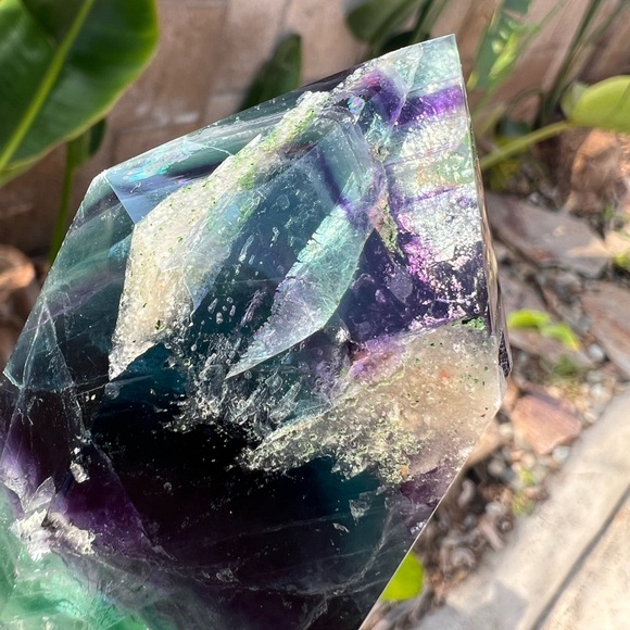 Rainbow Fluorite Crystal Tower - Picture 11 of 11